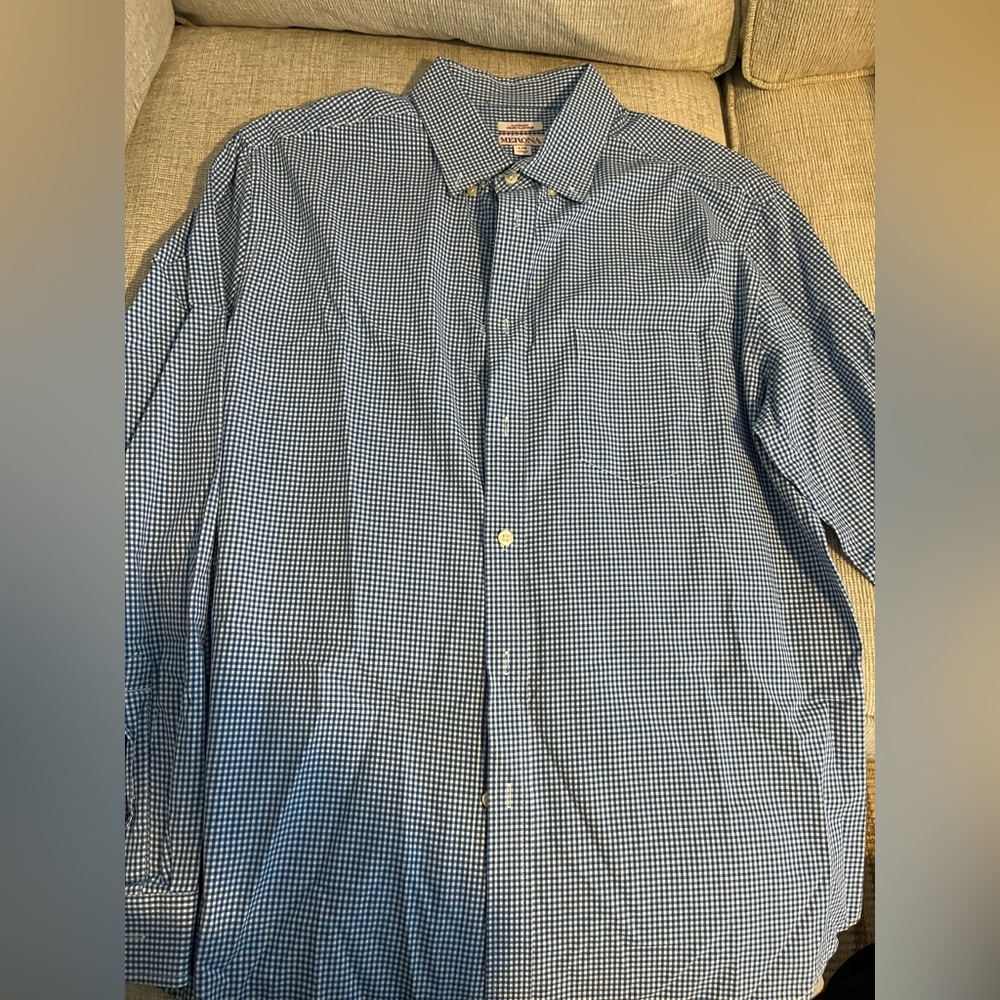 Men’s long sleeve button up shirt - size large - Merona brand